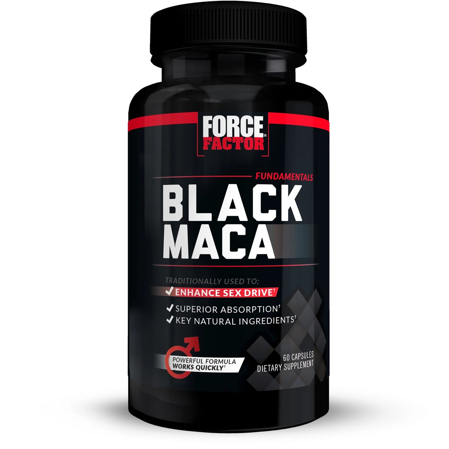 Fundamentals Black Maca, Key Natural Ingredient Traditionally Used to Enhance Vitality & Sex Drive, 1,000 Mg, 60 Count